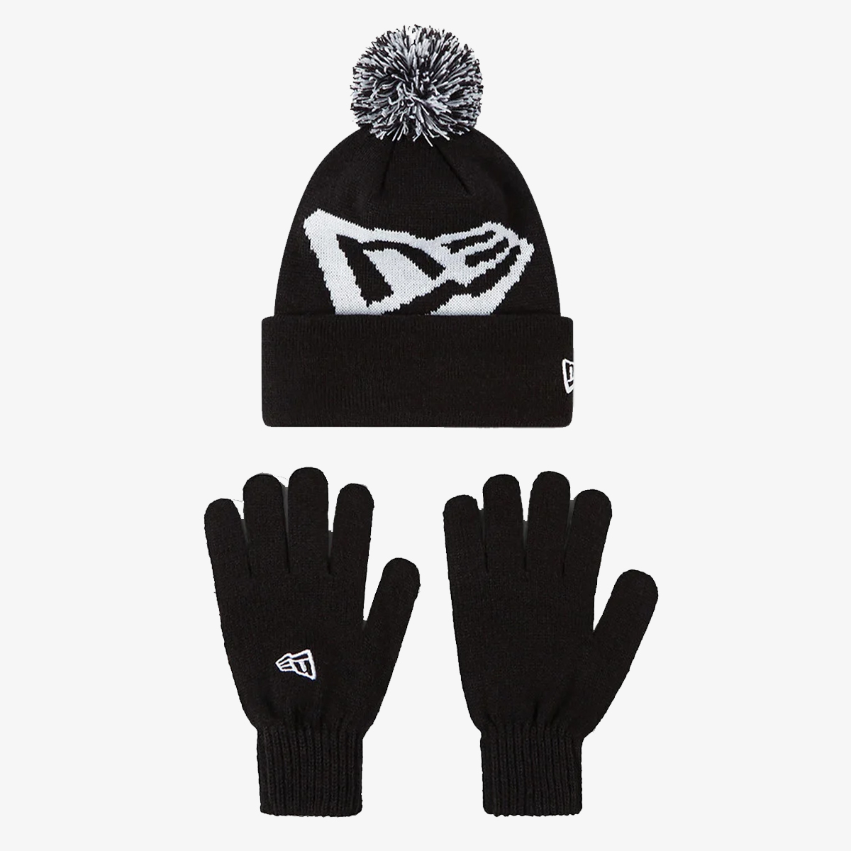 SET OTR. KIDS GLOVE KNIT KIT BLK ŠT:MIX 