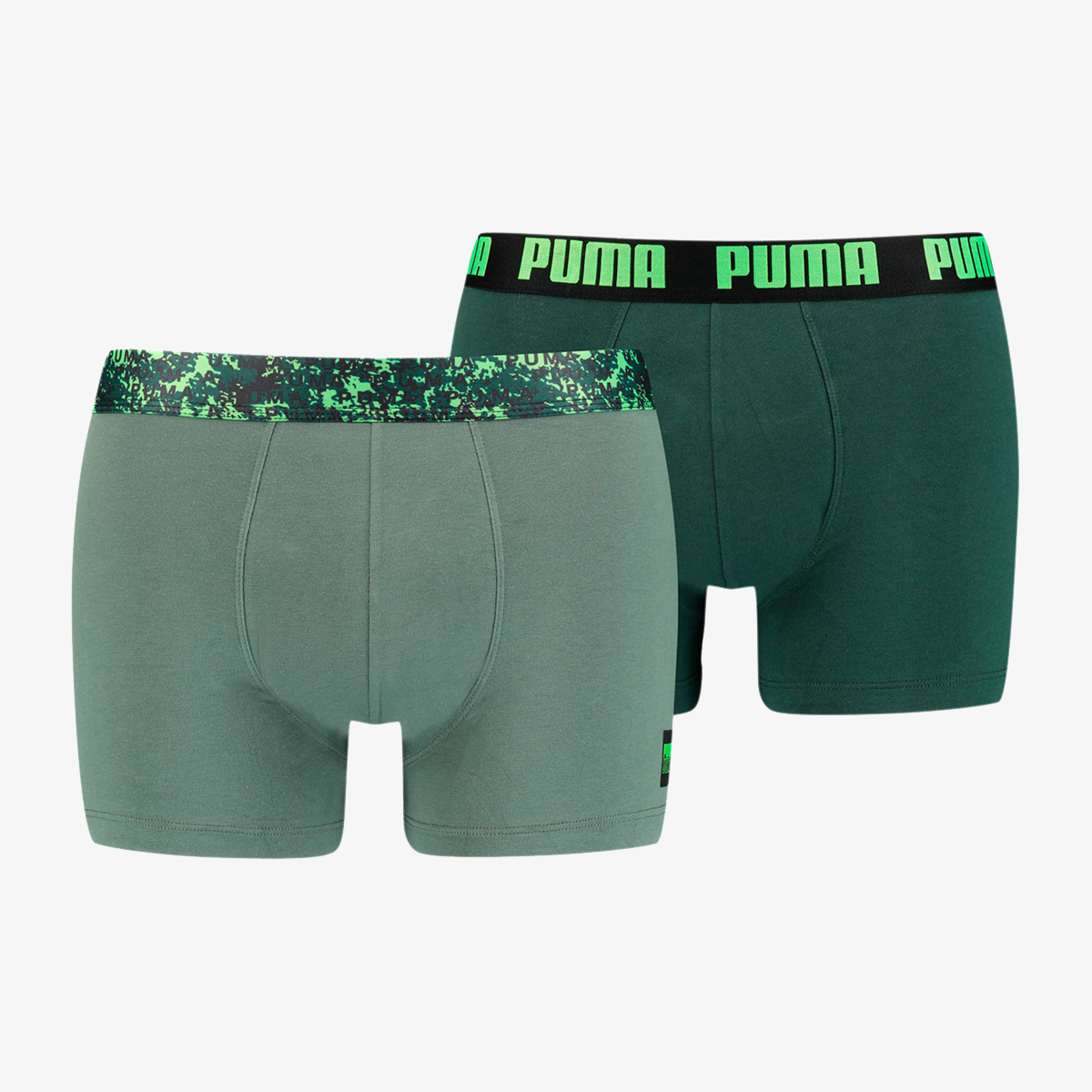 PUMA MEN PRINTED ELASTIC BOXER 2P 