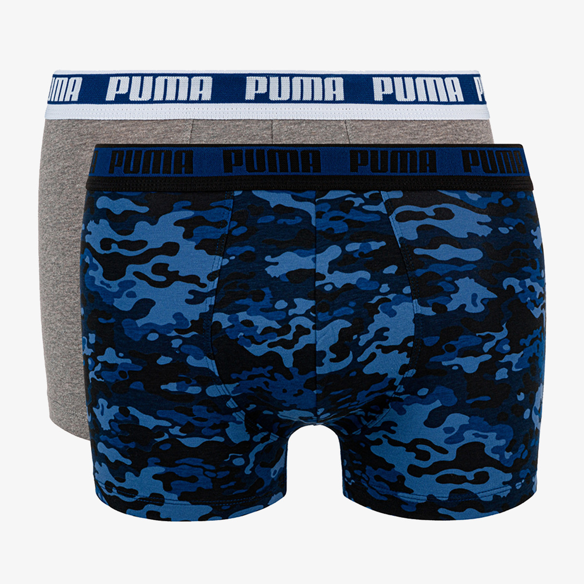 PUMA MEN CAMO BOXER 2P BLUE   GREY MELAN 